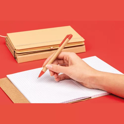 Papír golyóstoll (14,3 × ø 1 cm, Piros)