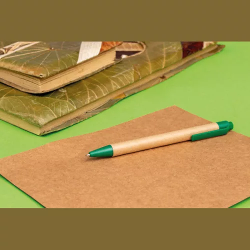 Papír golyóstoll (14,3 × ø 1 cm, Zöld)