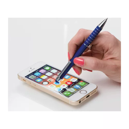 Fém golyóstoll érintőképernyőhöz (12,8 × ø 0,9 cm, Kék)