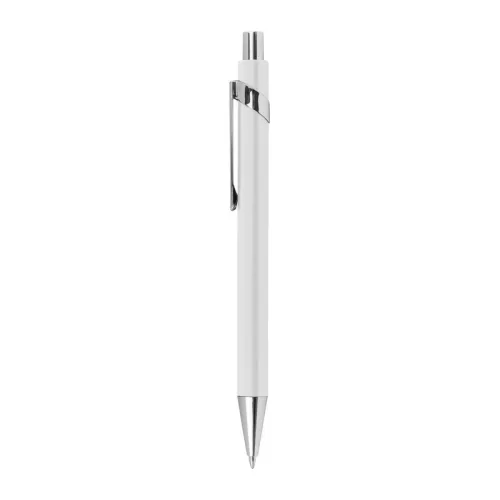 Színes fém golyóstoll (14,5 ×  ø 1 cm, Fehér)
