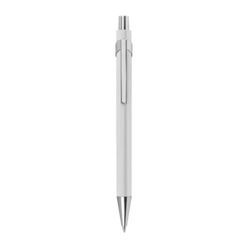 Színes fém golyóstoll (14,5 ×  ø 1 cm, Fehér)