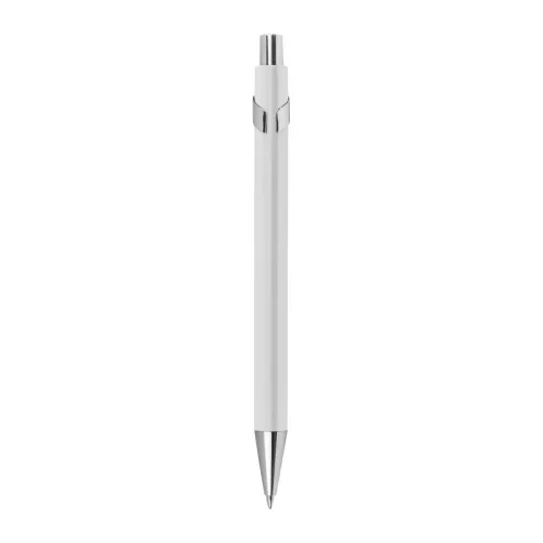 Színes fém golyóstoll (14,5 ×  ø 1 cm, Fehér)