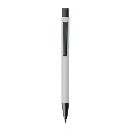 Műanyag golyóstoll pasztell színekben (14 × ø 1 cm, Fehér)