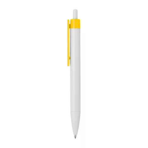 Golyóstoll színes klipsszel (13,9 × ø 1,1 cm, Sárga)