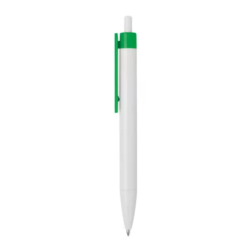 Golyóstoll színes klipsszel (13,9 × ø 1,1 cm, Zöld)