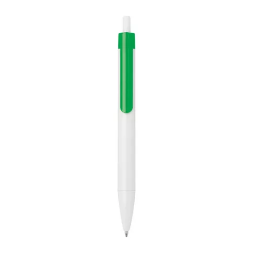 Golyóstoll színes klipsszel (13,9 × ø 1,1 cm, Zöld)