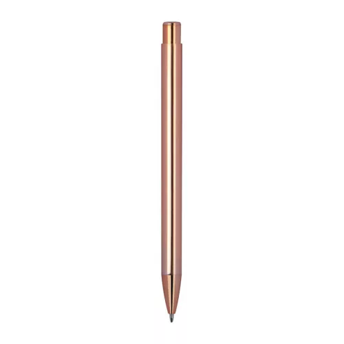 Nyomógombos alumínium golyóstoll (14,2 ø 1 cm, Rose Gold)