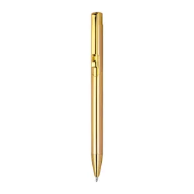 Nyomógombos alumínium golyóstoll (14,2 ø 1 cm, Arany)
