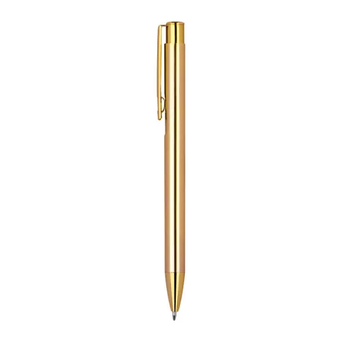 Nyomógombos alumínium golyóstoll (14,2 ø 1 cm, Arany)