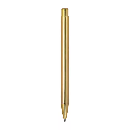 Nyomógombos alumínium golyóstoll (14,2 ø 1 cm, Arany)