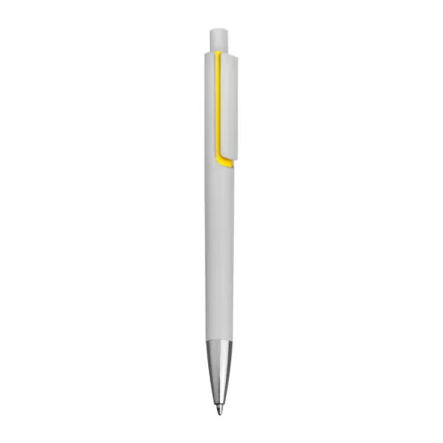 Műanyag golyóstoll (14,6 × ø 1,1 cm, Sárga)