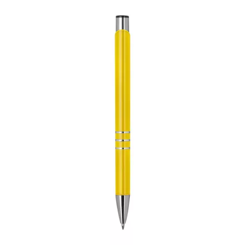 Fém golyóstoll lakkozott felülettel (ø 1 × 14,2 cm, Sárga)