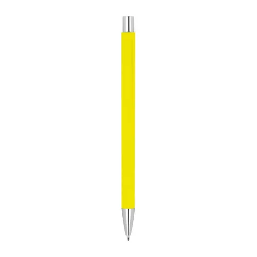 Gumírozott fém golyóstoll (ø 0,8 × 14,2 cm, Sárga)