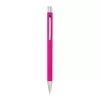 Gumírozott fém golyóstoll (ø 0,8 × 14,2 cm, Rózsaszín)