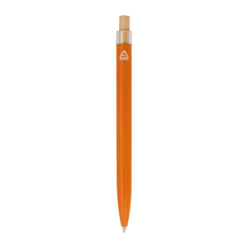 Újrahasznosított alumínium golyóstoll (ø 1 × 14,5 cm, Narancssárga)