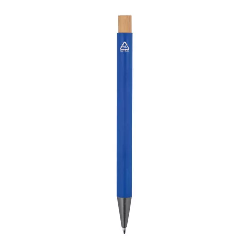 Újrahasznosított alumínium golyóstoll (ø 1 x 14,2 cm, Kék)