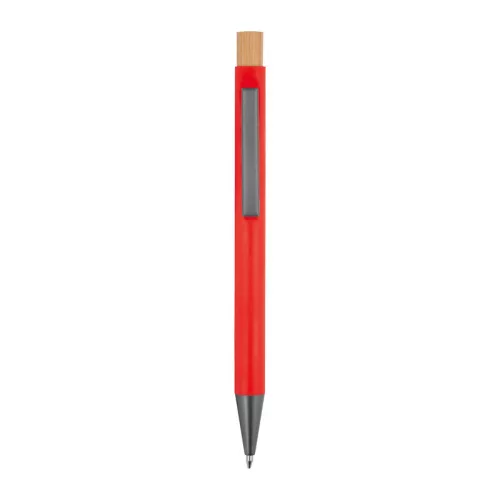 Újrahasznosított alumínium golyóstoll (ø 1 x 14,2 cm, Piros)