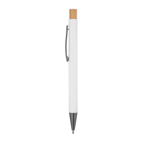Újrahasznosított alumínium golyóstoll (ø 1 x 14,2 cm, Fehér)