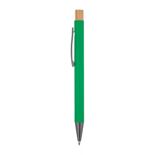 Újrahasznosított alumínium golyóstoll (ø 1 x 14,2 cm, Zöld)