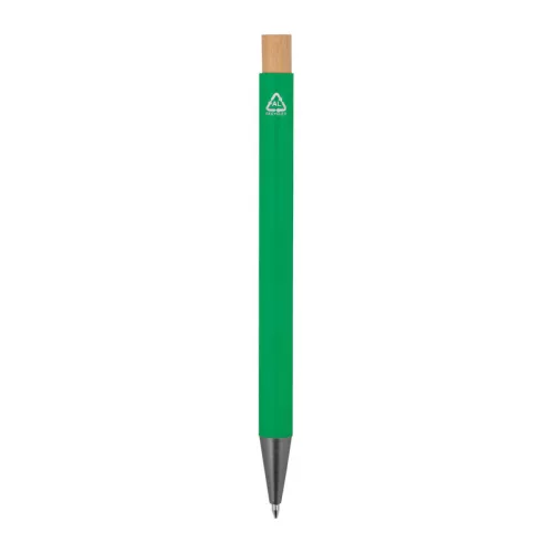 Újrahasznosított alumínium golyóstoll (ø 1 x 14,2 cm, Zöld)