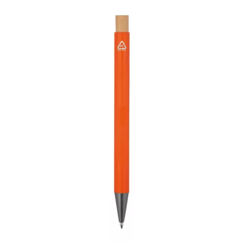 Újrahasznosított alumínium golyóstoll (ø 1 x 14,2 cm, Narancssárga)