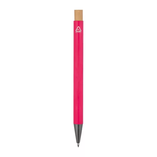 Újrahasznosított alumínium golyóstoll (ø 1 x 14,2 cm, Rózsaszín)