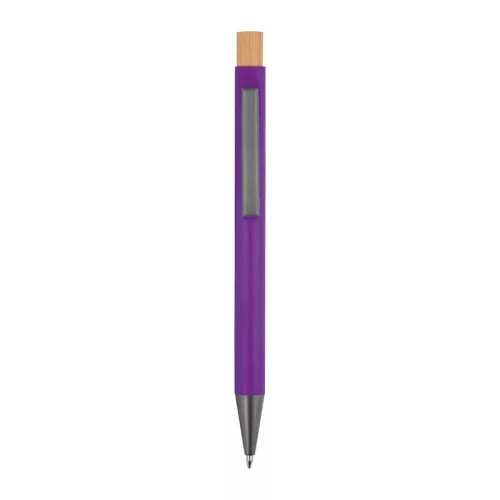 Újrahasznosított alumínium golyóstoll (ø 1 x 14,2 cm, Lila)