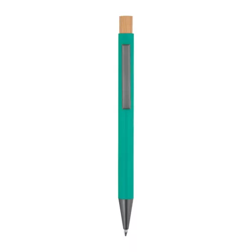 Újrahasznosított alumínium golyóstoll (ø 1 x 14,2 cm, Türkiz)