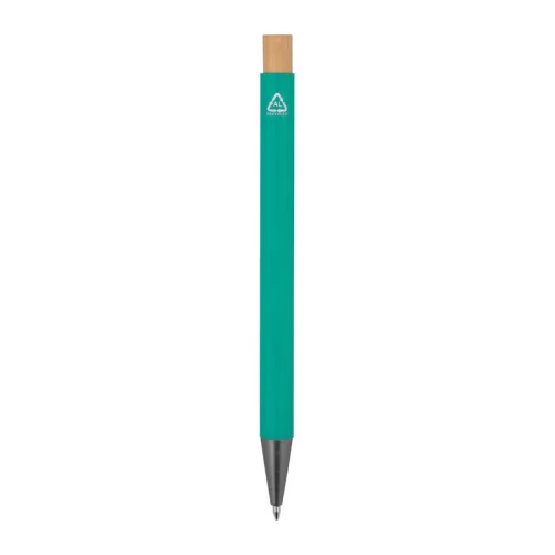 Újrahasznosított alumínium golyóstoll (ø 1 x 14,2 cm, Türkiz)