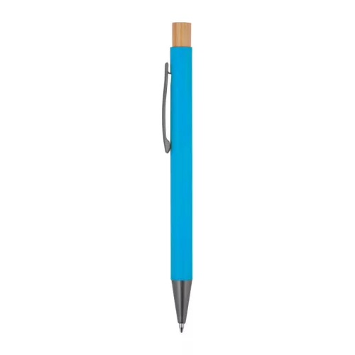 Újrahasznosított alumínium golyóstoll (ø 1 x 14,2 cm, Világos Kék)