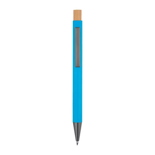 Újrahasznosított alumínium golyóstoll (ø 1 x 14,2 cm, Világos Kék)