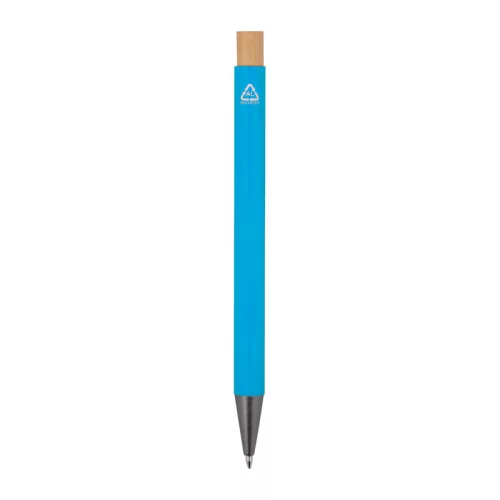Újrahasznosított alumínium golyóstoll (ø 1 x 14,2 cm, Világos Kék)