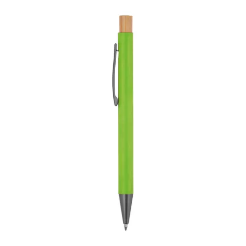 Újrahasznosított alumínium golyóstoll (ø 1 x 14,2 cm, Világos Zöld)
