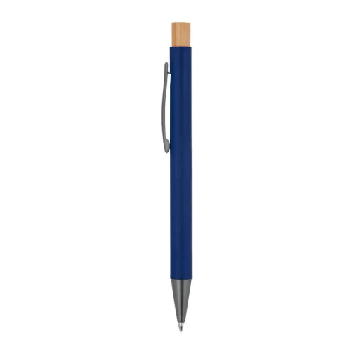Újrahasznosított alumínium golyóstoll (ø 1 x 14,2 cm, Sötétkék)