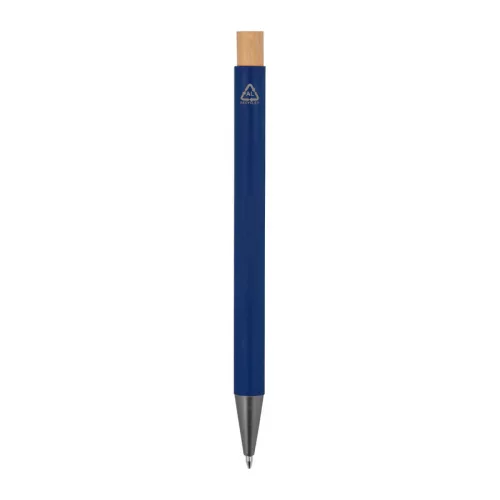 Újrahasznosított alumínium golyóstoll (ø 1 x 14,2 cm, Sötétkék)