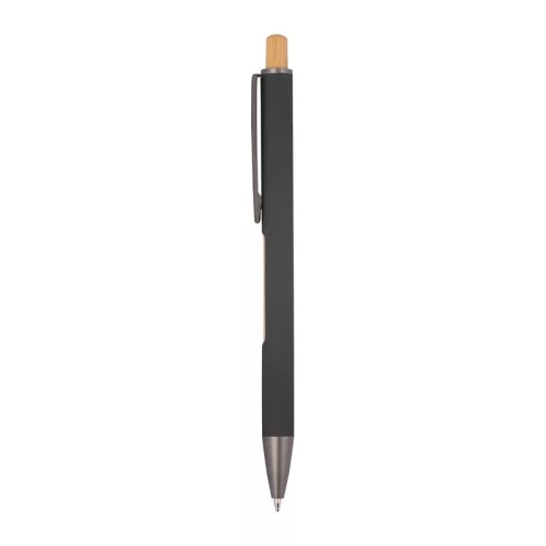 Újrahasznosított alumínium golyóstoll (ø 1 x 14,7 cm, Fekete)