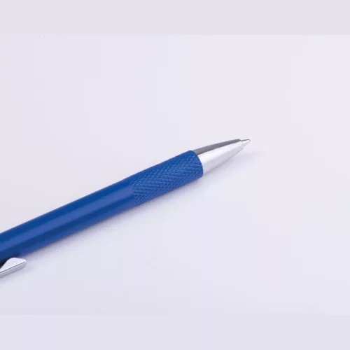 Golyóstoll mintás markolattal (ø 1 x 14,2 cm, Kék)