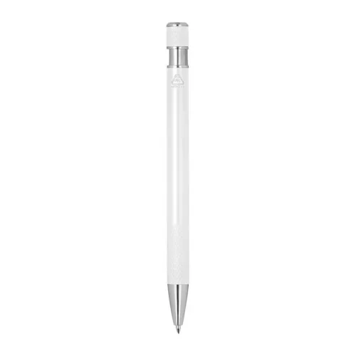 Golyóstoll mintás markolattal (ø 1 x 14,2 cm, Fehér)