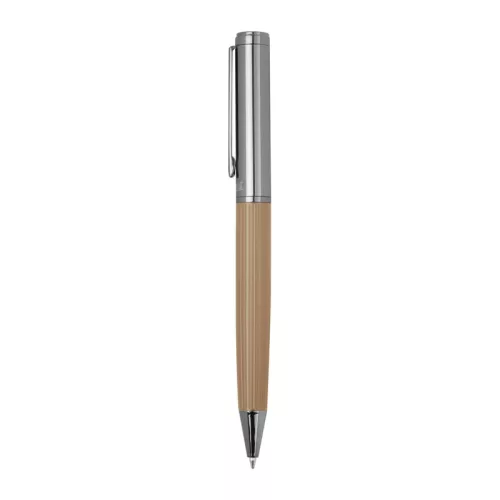 CrisMa golyóstoll bordázott markolattal (ø 1,1 x 14,2 cm, Bézs)