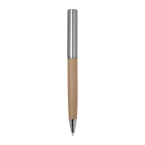 CrisMa golyóstoll bordázott markolattal (ø 1,1 x 14,2 cm, Bézs)
