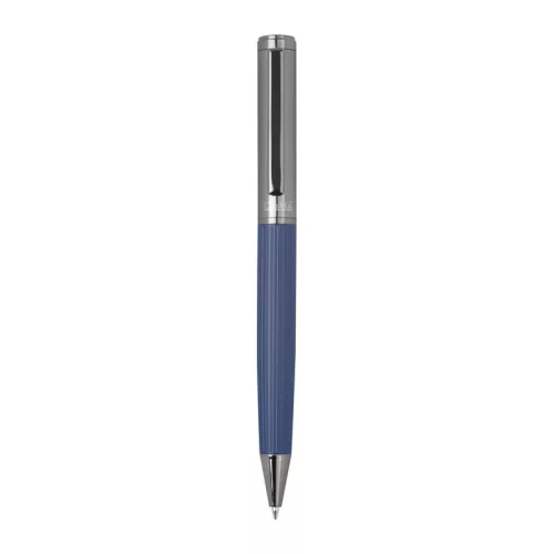 CrisMa golyóstoll bordázott markolattal (ø 1,1 x 14,2 cm, Sötétkék)