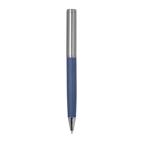 CrisMa golyóstoll bordázott markolattal (ø 1,1 x 14,2 cm, Sötétkék)