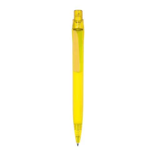 Gumírozott golyóstoll (ø 1,1 x 14,5 cm, Sárga)