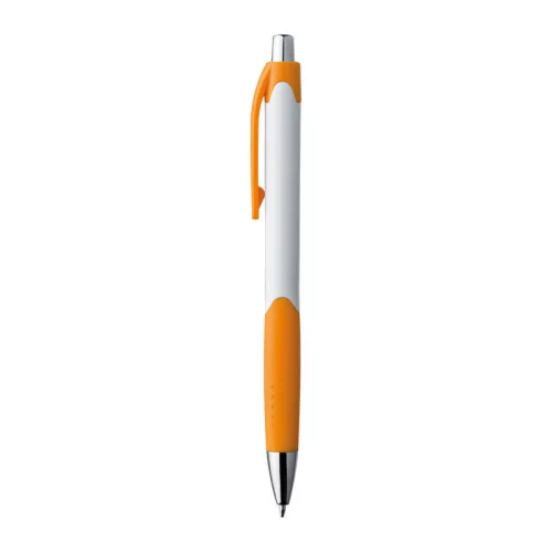Műanyag golyóstoll gumis markolattal (14,2 × ø 1 cm, Narancssárga)