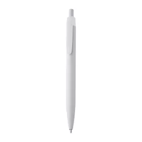 Fehér műanyag golyóstoll (14,3 × ø 1 cm, Fehér)