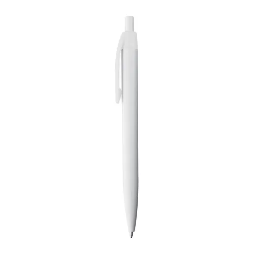 Fehér műanyag golyóstoll (14,3 × ø 1 cm, Fehér)
