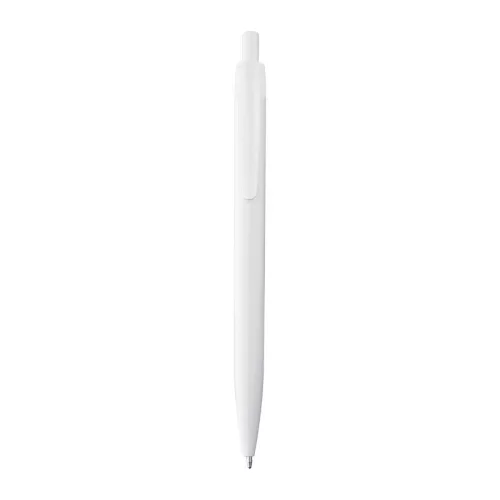 Fehér műanyag golyóstoll (14,3 × ø 1 cm, Fehér)