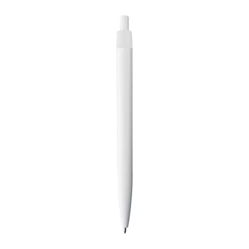 Fehér műanyag golyóstoll (14,3 × ø 1 cm, Fehér)