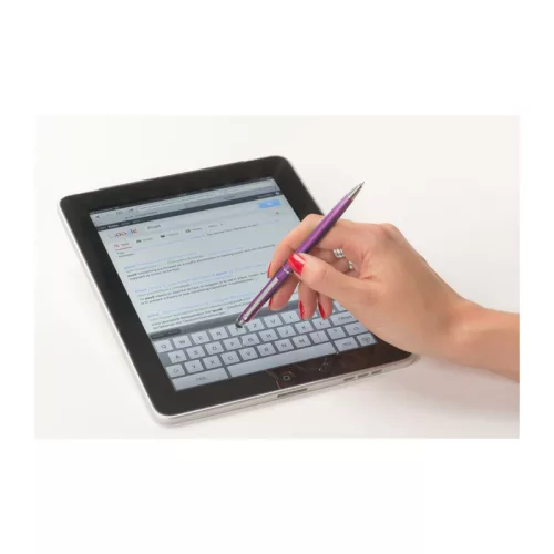 Műanyag golyóstoll érintőképernyőhöz (13,7 × ø 0,7 cm, Lila)