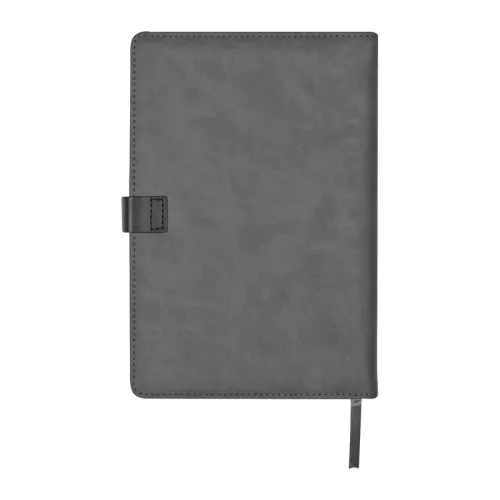 A5 jegyzetfüzet kártyatartóval (Sötétszürke)